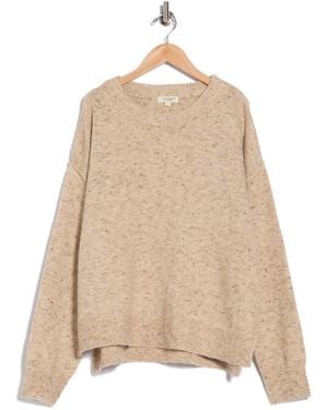 Max Studio Drop Shoulder Sweater - Natural
