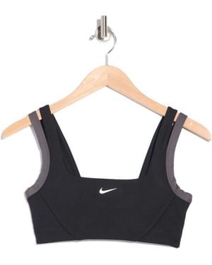 Nike Square Neck Low Impact Sports Bra - Blue