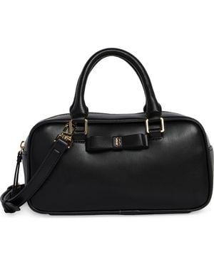 Ted Baker Trisha Bow Faux Leather Crossbody Bag - Black