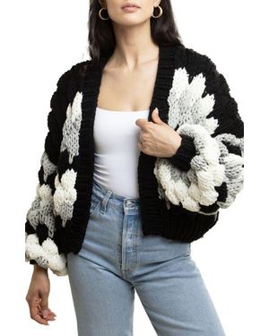 Saachi Camilla Crochet Cardigan - Black