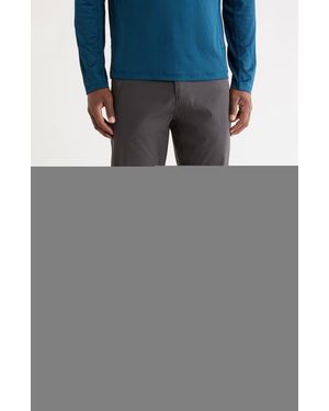 CARBON + CRAFT Water Resistant Five-Pocket Utility Pants - Gray