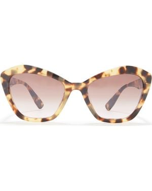 Miu Miu 55Mm Cat Eye Sunglasses - Brown