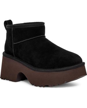 UGG Classic Ultra Mini New Heights Platform Boot - Black