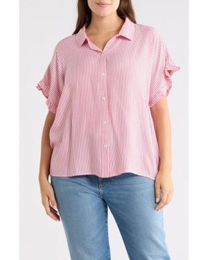 Beach Lunch Lounge Evony Stripe Top - Pink