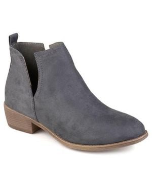 Journee Collection Journee Rimi Split Side Bootie - Brown
