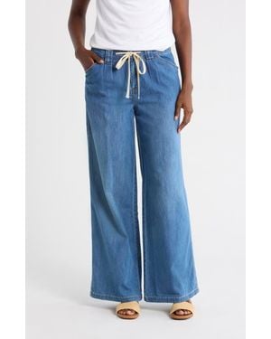 Sanctuary Vacationer Wide Leg Pants - Blue