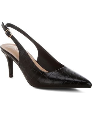 LONDON RAG Halins Pointed Toe Slingback Pump - Black