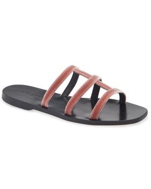 La Canadienne Getaway Slide Sandal - White