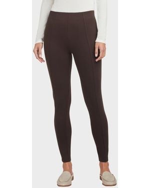 Matty M Front Seam Ankle Leggings - Brown