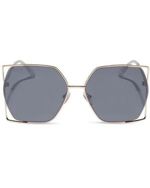 DIFF 61Mm Dawn Geometric Sunglasses - Blue