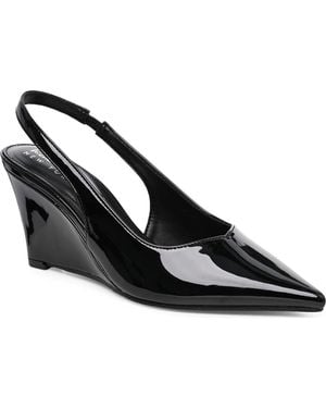 Nicole Miller Pointed Toe Slingback Pump - Black