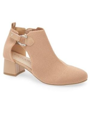 Tahari Hardware Knit Bootie - Natural
