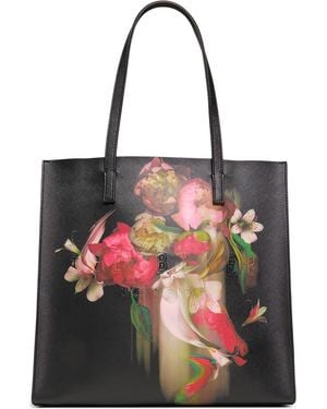 Ted Baker Soocon Floral Print Tote - Red