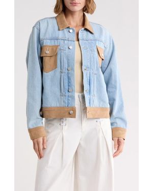 Mother The Dynamic Duo Denim Jacket - Blue