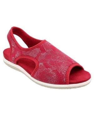 David Tate Stretch Slingback Sandal - Red