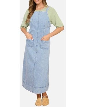 Blu Pepper Denim Midi Dress - Blue