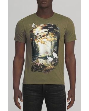 PRPS Mohawk Cotton Graphic T-Shirt - Green