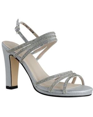 Touch Ups Elizabeth Crystal Embellished Sandal - Metallic