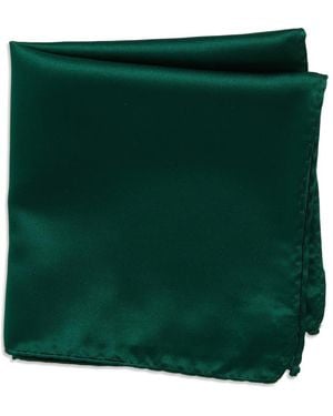 Con.struct Solid Satin Pocket Square - Green