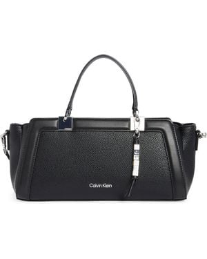 Calvin Klein Jean Baguette Satchel - Black