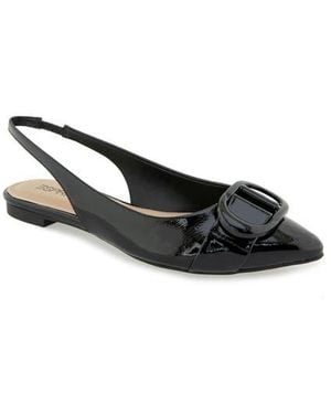 Esprit Preslee Faux Leather Slingback Flat - Black