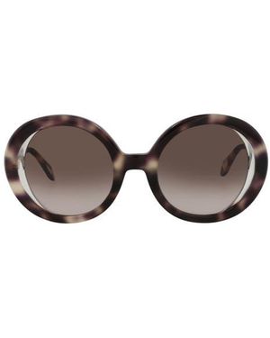 Just Cavalli 51Mm Round Sunglasses - Brown