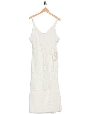 Diane von Furstenberg Evangelia Lace Wrap Dress - White