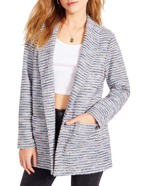 BB Dakota Bb Dakota Tweed Soft Knit Blazer - Gray