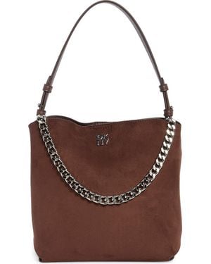 DKNY Kennedy Bucket Bag - Brown