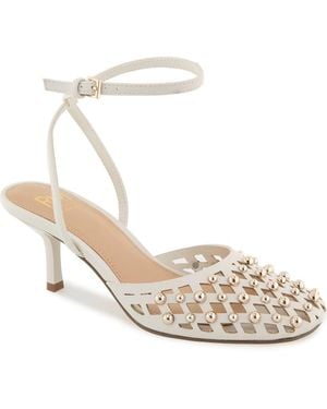 Rebecca Minkoff Fiona Ankle Strap Pump - Metallic