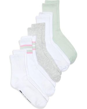 Steve Madden 5-Pack Shortie Crew Socks - Blue