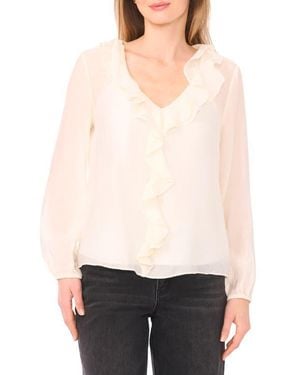 Halogen® Ruffle Top - White
