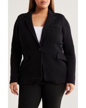 NIC+ZOE Contour Knit Blazer - Black