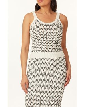 Scotch & Soda Scallop Knit Sweater Tank - Gray