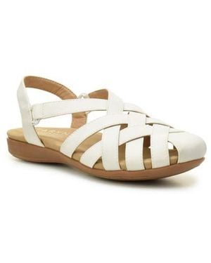 Taryn Rose Woven Slingback Sandal - White