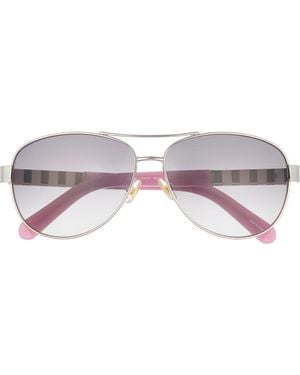 Kate Spade New York 'Dalia' 58Mm Aviator Sunglasses - Gray