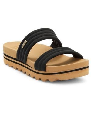 Reef Kaia 2 Bar Slide Sandal - Black