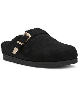 Dolce Vita Anina Faux Shearling Lined Mule - Black