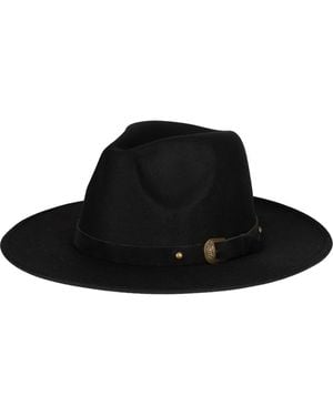 San Diego Hat Buckle Fedora - Black