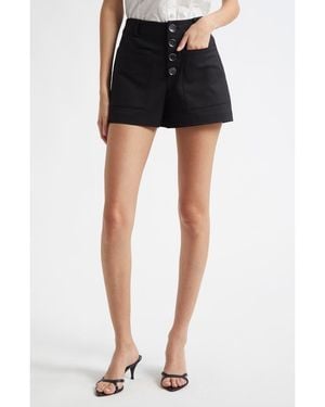 Ramy Brook Marjory Cotton Blend Shorts - Black