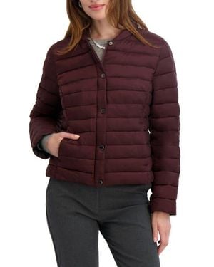 Tahari Bee Puffer Jacket - Red