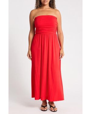 WEST K Strapless Maxi Dress - Red