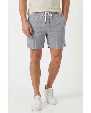 Onia Linen Blend Pull-On Shorts - Gray