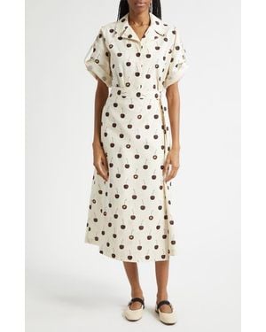 Stine Goya Organic Cotton Shirtdress - White