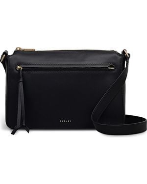 Radley Fountain Park Small Zip Leather Crossbody Bag - Black