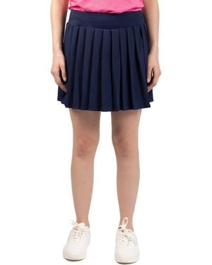 Tailorbyrd Pleated Performance Skort - Blue
