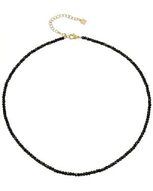 Gabi Rielle Spinel Beaded Necklace - Metallic