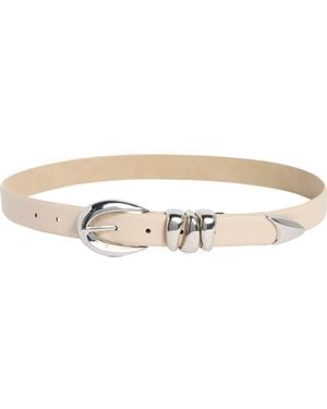 Vince Camuto Sculptural Buckle Belt - Metallic