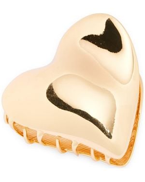 Tasha Metal Heart Claw Clip - Natural