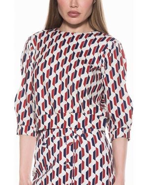 Alexia Admor Bebe Three-Quarter Sleeve Sweatshirt - Red